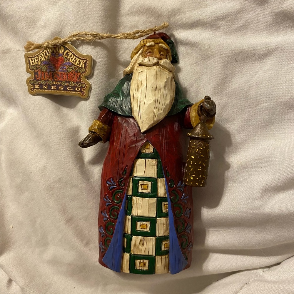 Jim Shore Santa with Lantern Ornament